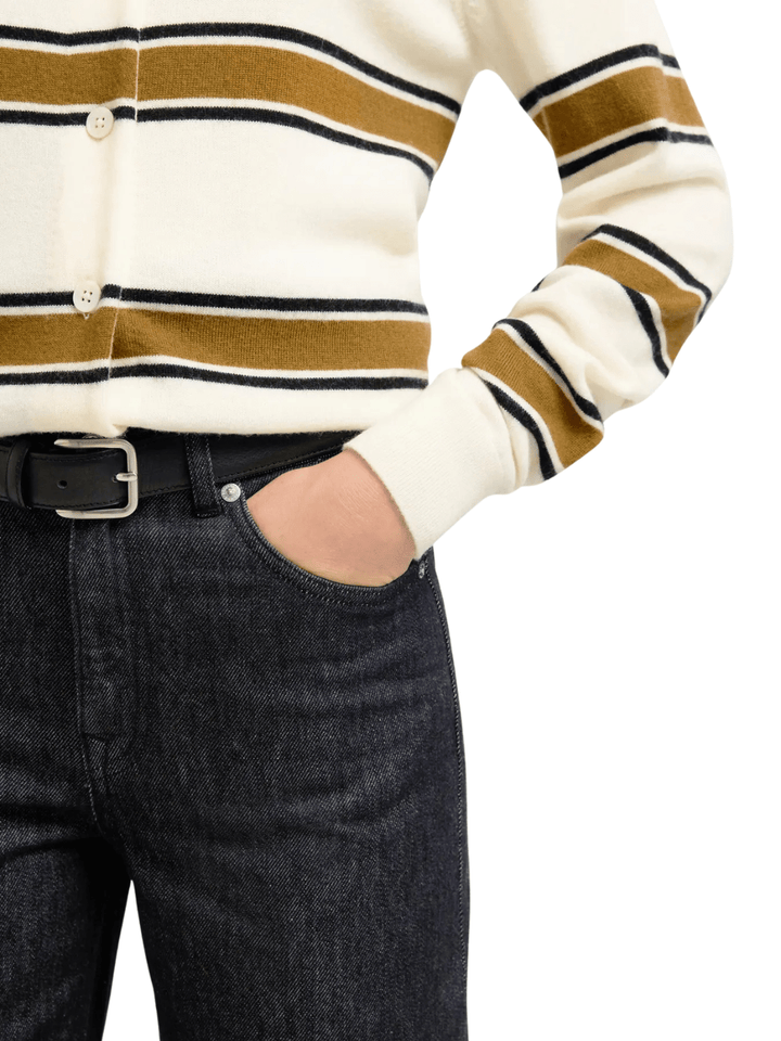 Selected Sorte Straight Denim Jeans Til Damer 25/32 Selected