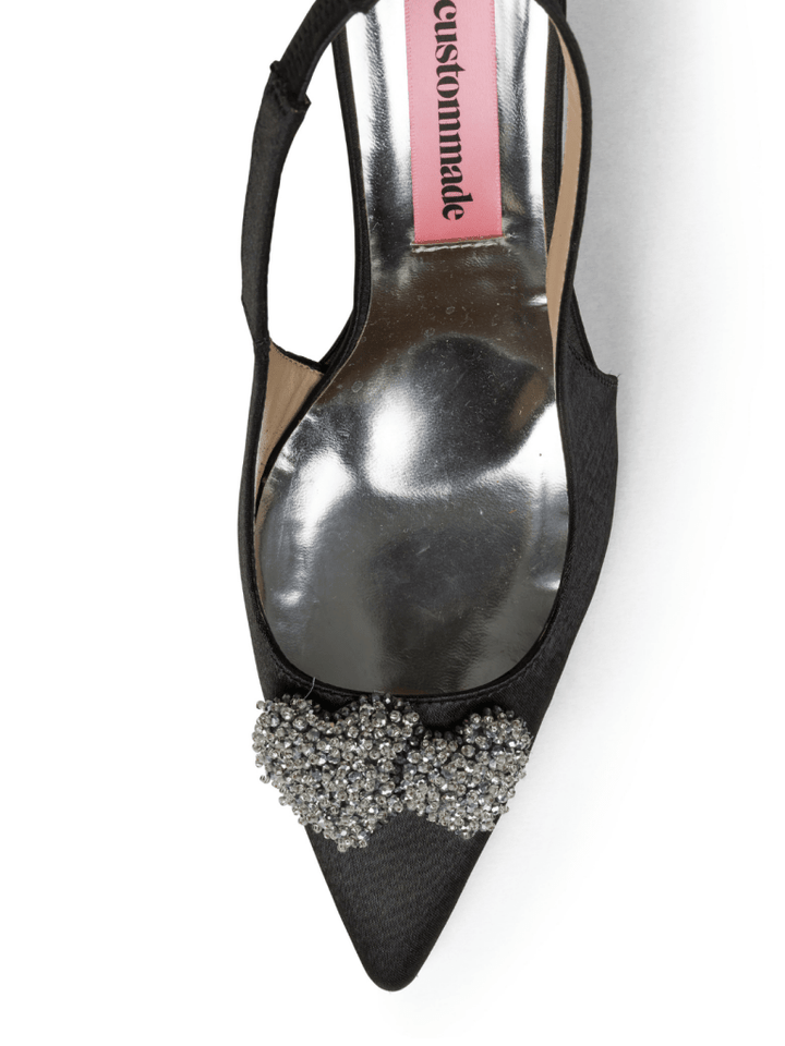 Sort Ayanna Custommade Satin Stilet Med Palliet Hjerte 36 Custommade