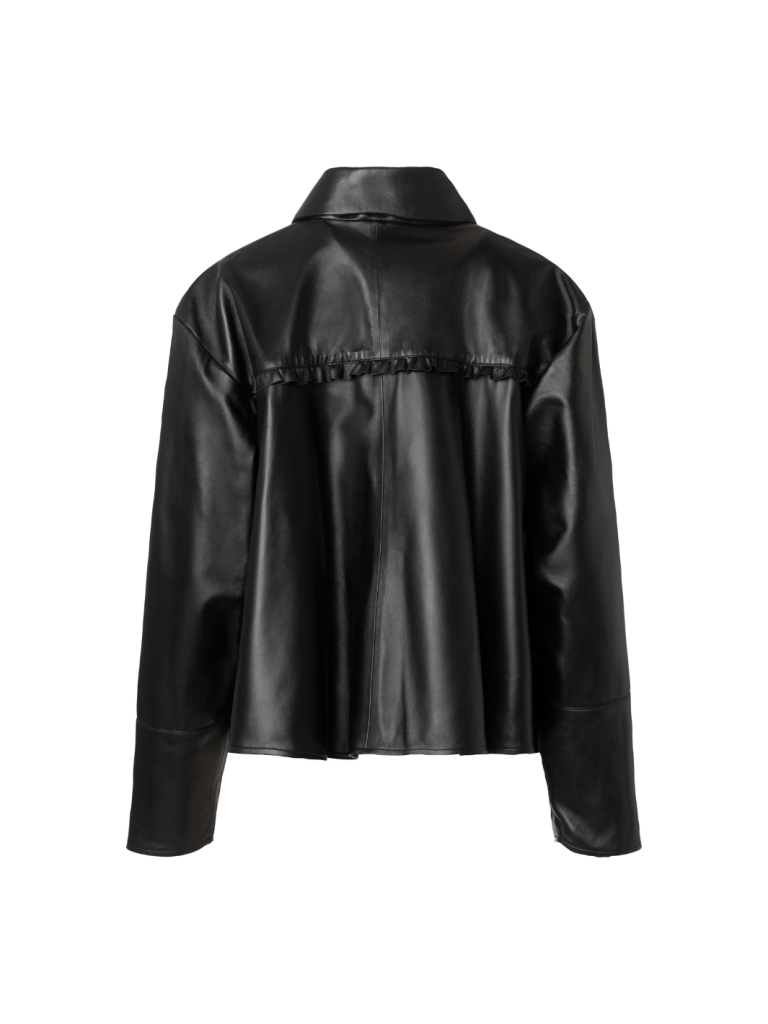 Sort Bennora Custommade Skind Skjorte 36/S Custommade