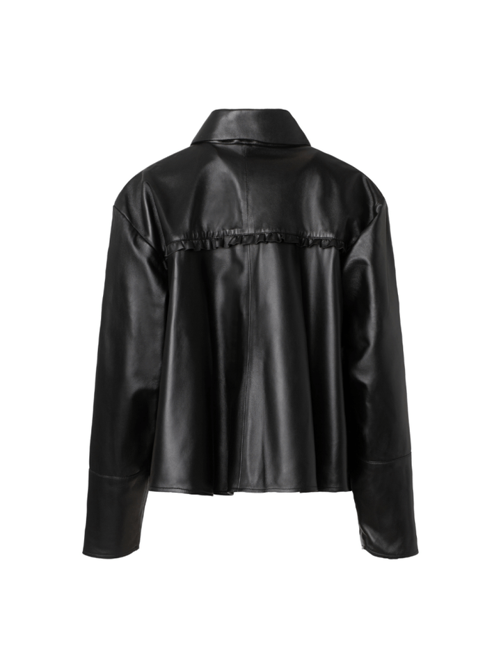Sort Bennora Custommade Skind Skjorte 36/S Custommade