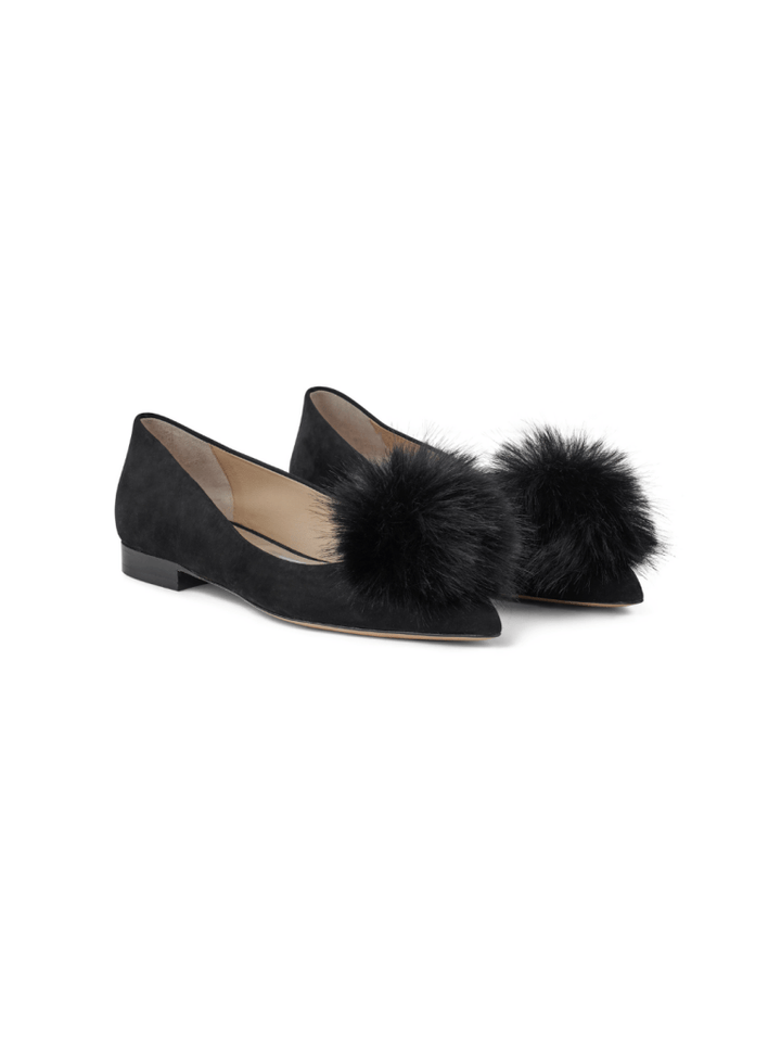 Sort Custommade Annabella ballerina i Ruskind 36 Custommade