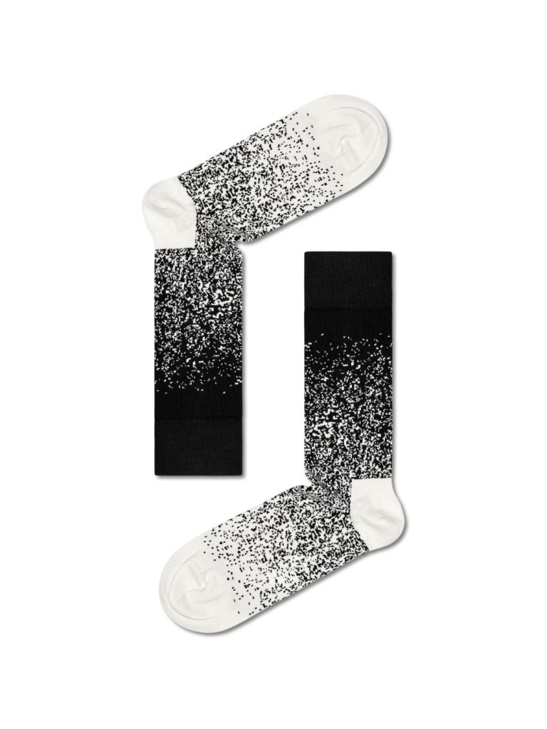 Sort & Hvid 4 - Pack Happy Socks Gaveæske Til Ham 41 - 46 Happy Socks