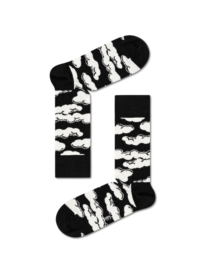 Sort & Hvid 4 - Pack Happy Socks Gaveæske Til Ham 41 - 46 Happy Socks