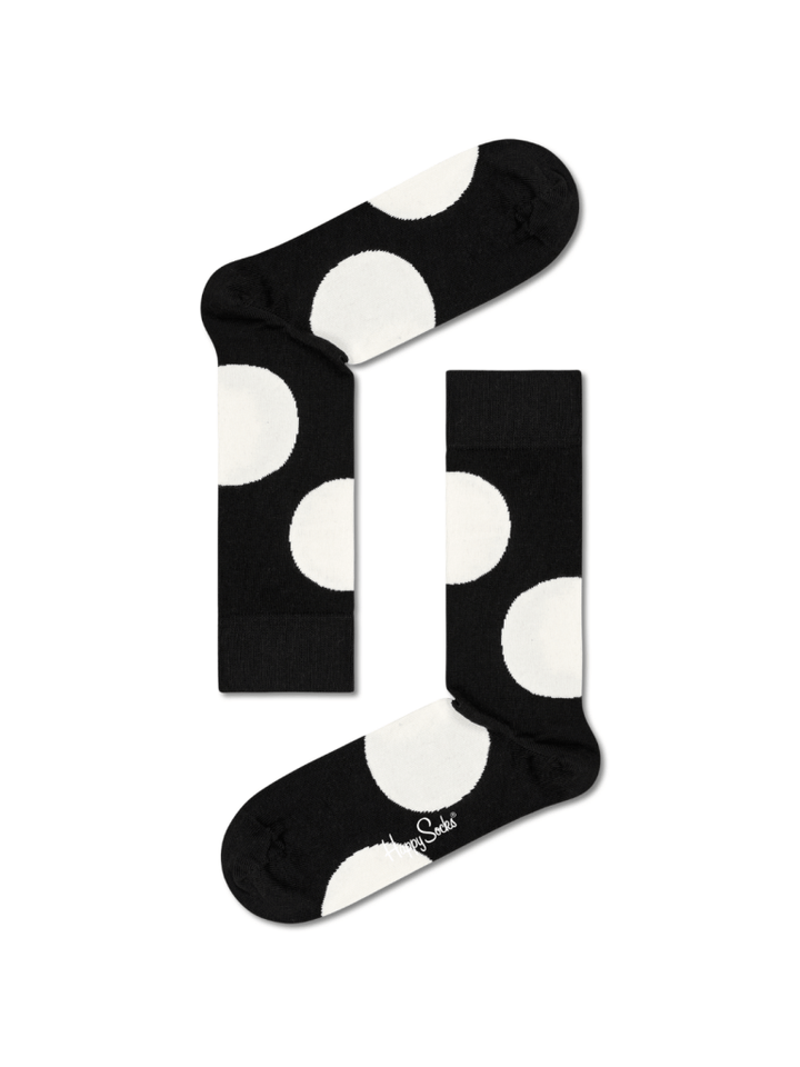 Sort & Hvid 4 - Pack Happy Socks Gaveæske Til Ham 41 - 46 Happy Socks