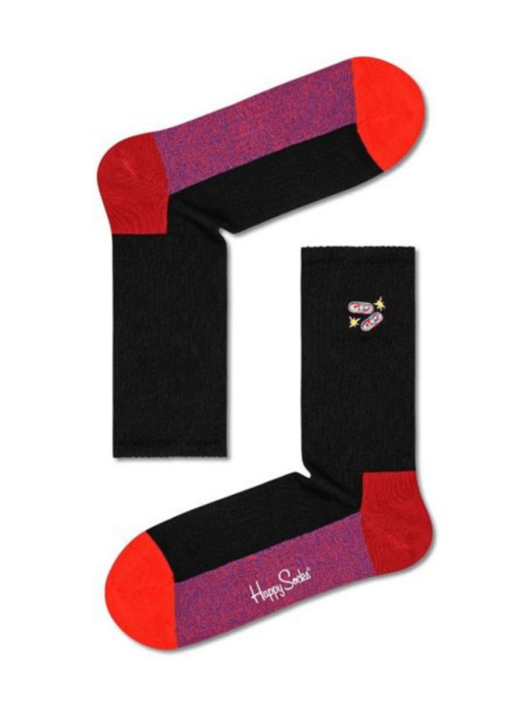 Sort/Rød Herre Sneakers Happy Socks Til Ham 41 - 46 Happy Socks