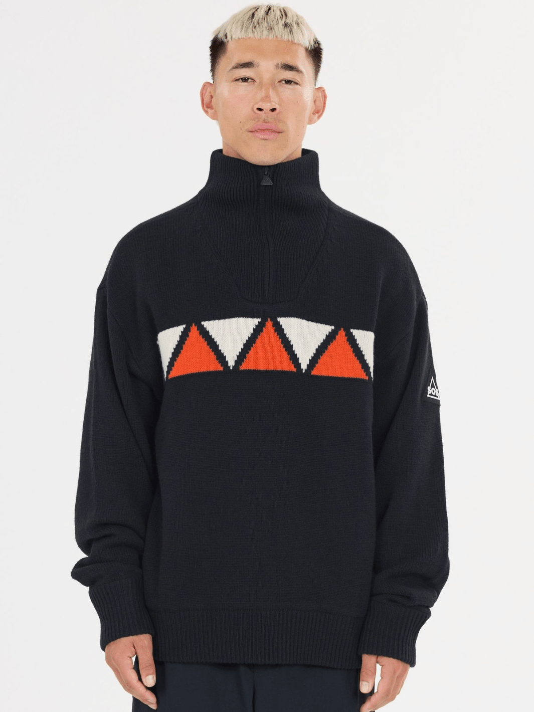 SOS Aboda Unisex Windbreaker Mørkeblå Med Orange Og Hvid XS SOS Sportgroup