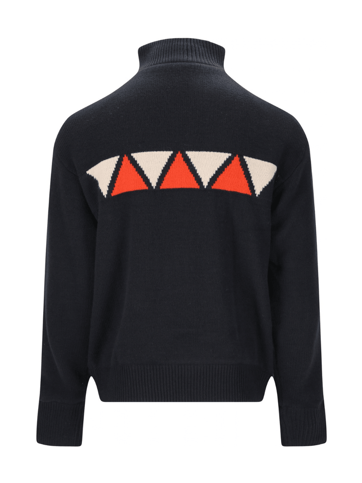 SOS Aboda Unisex Windbreaker Mørkeblå Med Orange Og Hvid XS SOS Sportgroup