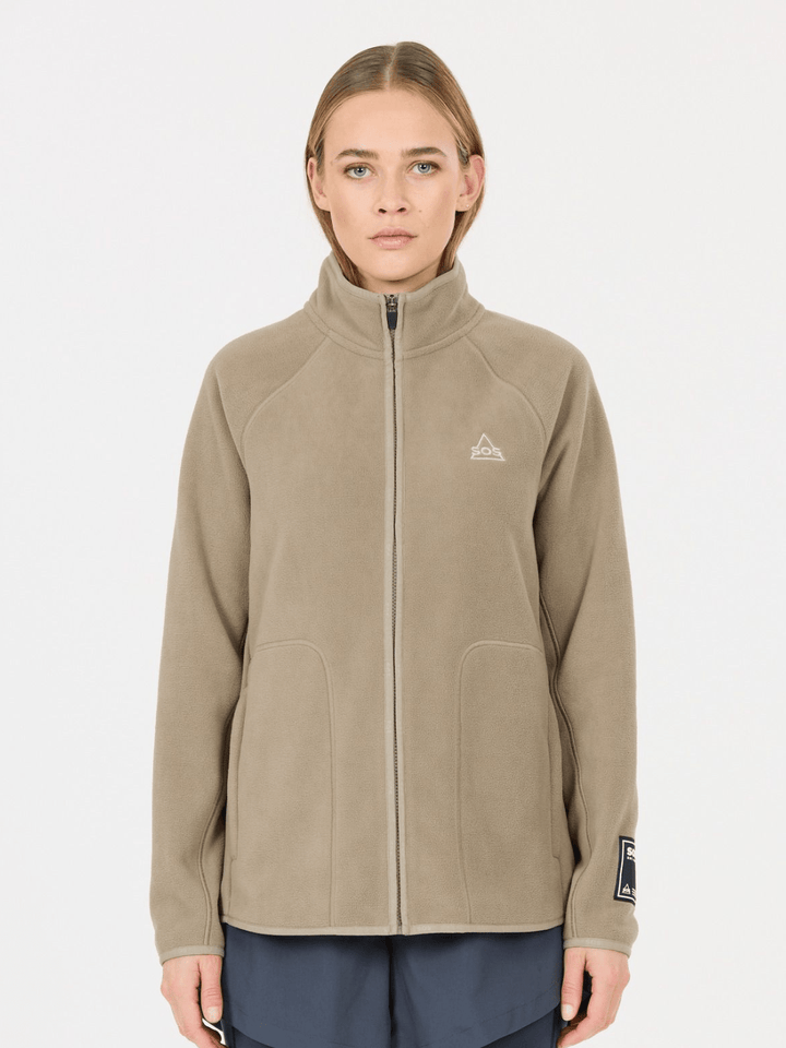 SOS Beige Munson Gennemlynet Damefleece XS SOS Sportgroup