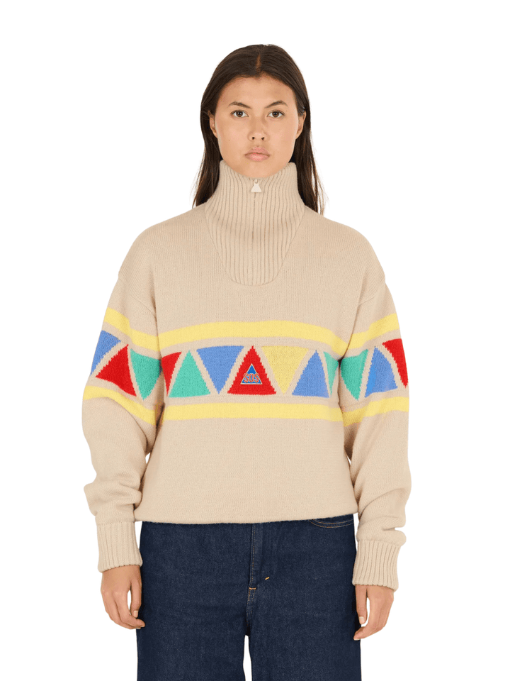 SOS Beige Uni Retro Windbreaker XS SOS Sportgroup