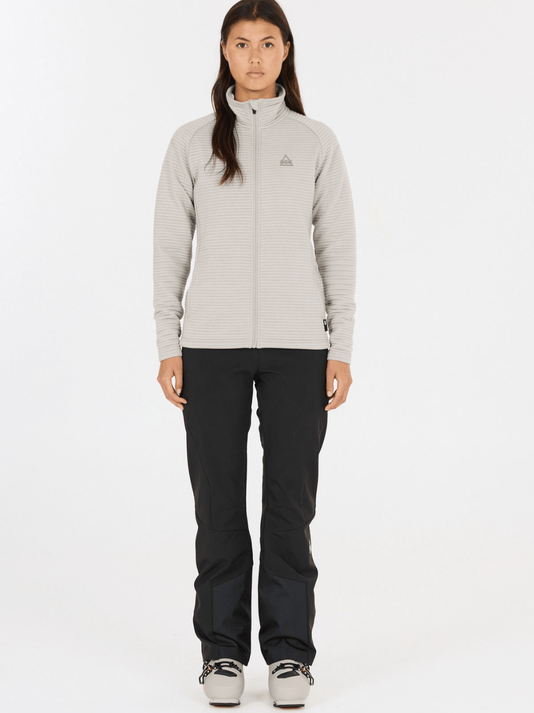 SOS Grå Muju Gennemlynet Dame Midlayer XS SOS Sportgroup