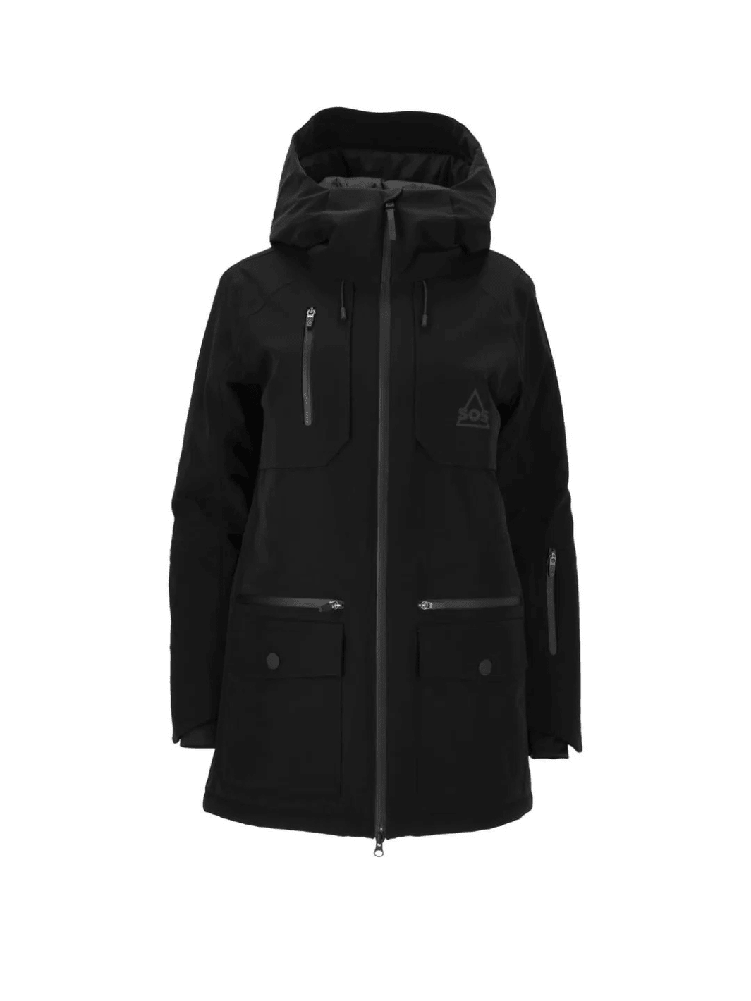 SOS Sort Aspen Dame Skijakke M SOS Sportgroup