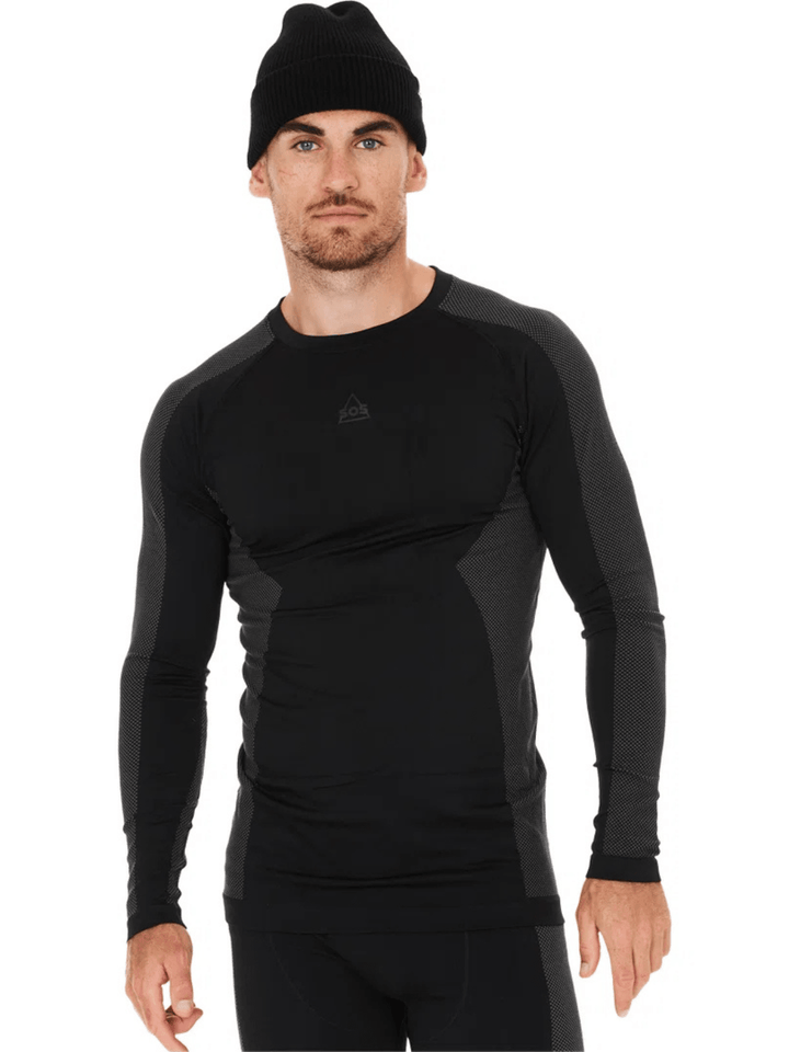 SOS Sort Kalmar Baselayer Herre Top S/M SOS Sportgroup