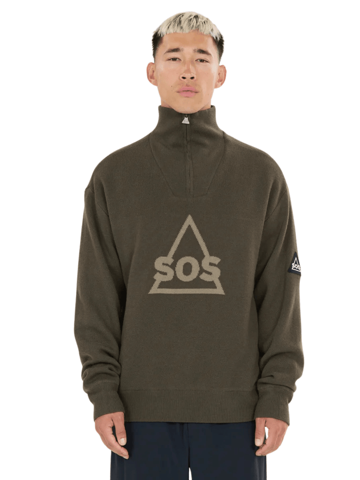 SOS Tignes Windbreaker Armygrøn S SOS Sportgroup