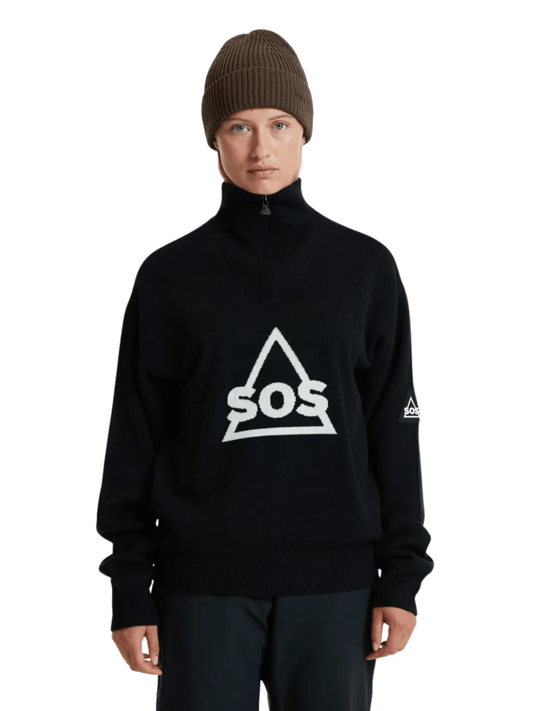 SOS Tignes Windbreaker Sort L SOS Sportgroup
