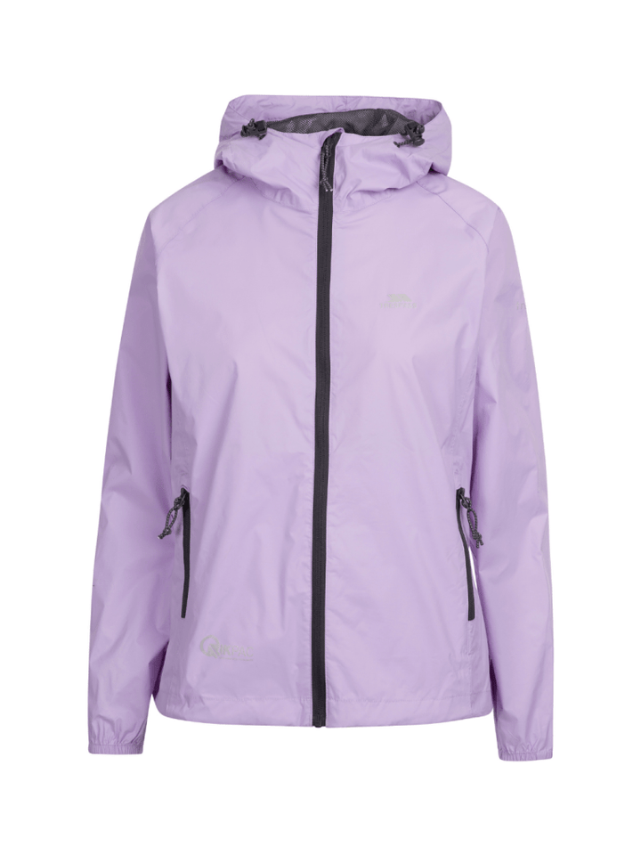 Trespass Lyslilla Qicpac Dameregnjakke Lyslilla Trespass