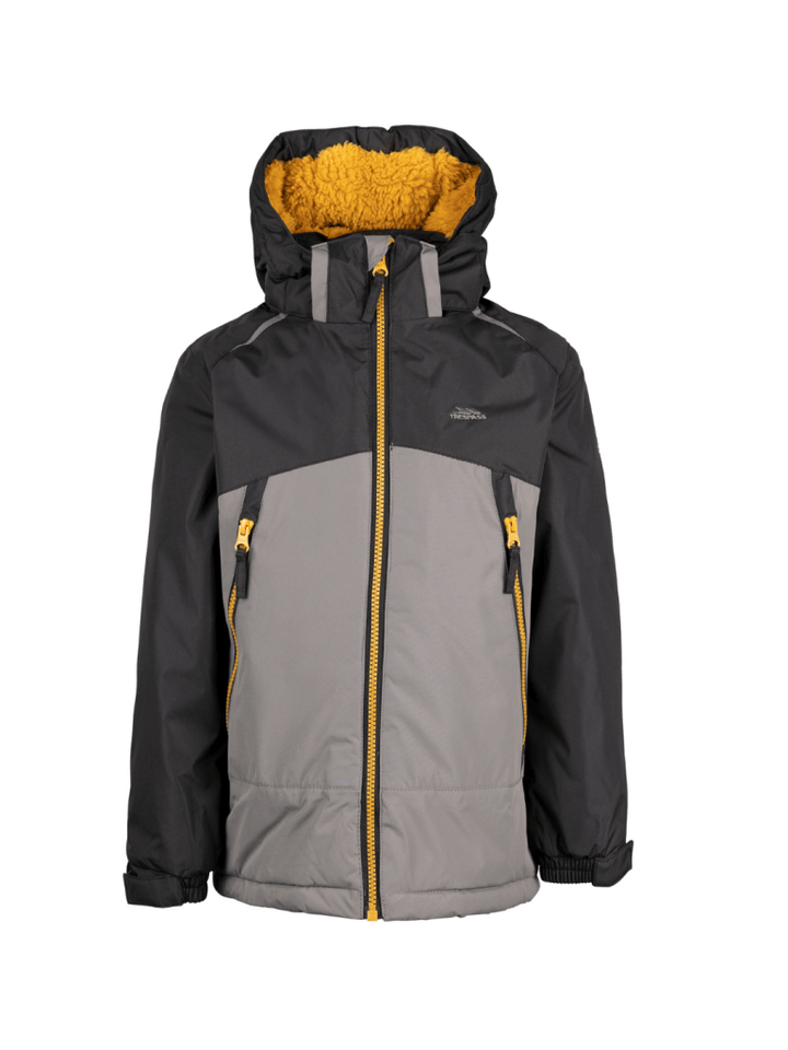 Trespass Sort - Grå Discover Børne Ski - Vinterjakke 3 - 4 år Trespass