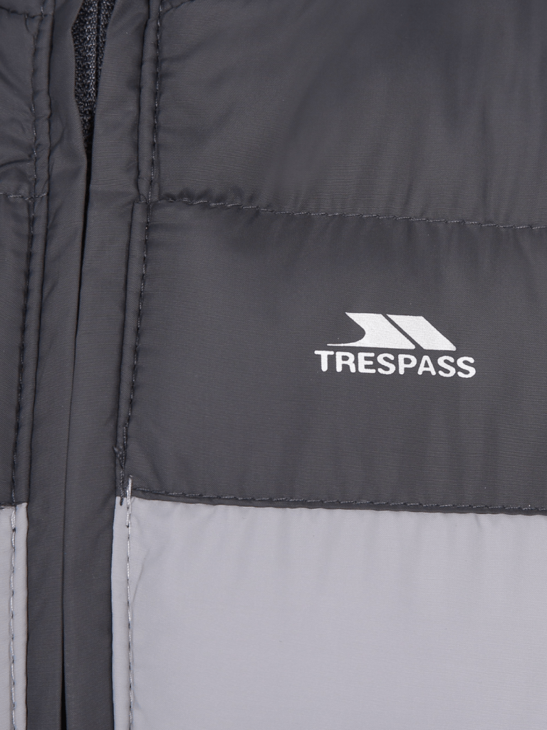 Trespass Sort / Grå Oskar Børne Dynejakke Sort Trespass
