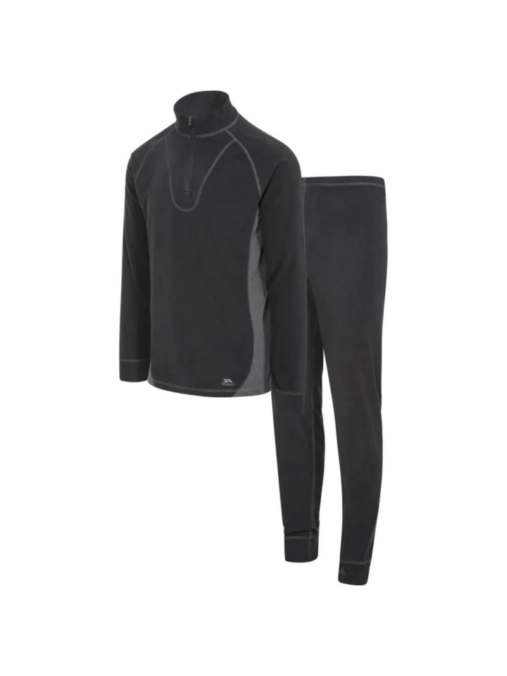 Trespass Sort Thriller Unisex Fleece Skiundertøj XXS Trespass