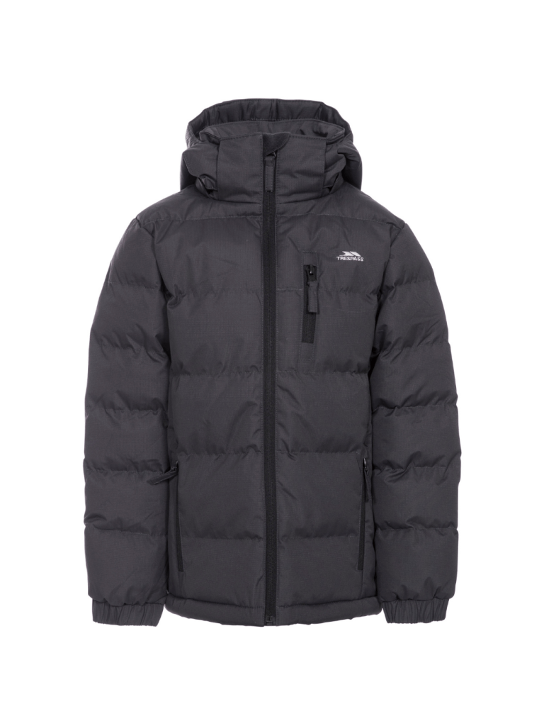 Trespass Sort Tuff Børne Dynejakke 3 - 4 år Trespass