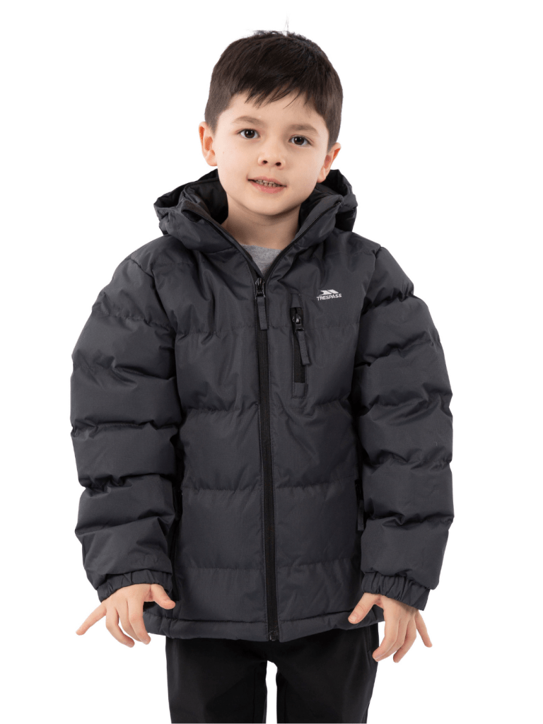 Trespass Sort Tuff Børne Dynejakke 3 - 4 år Trespass