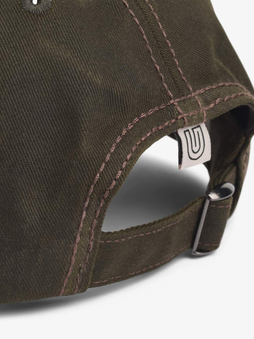 UPFRONT ENZO Japanese Worker Cap i mørk armygrøn med klassisk worker-design i 100% bomuld.