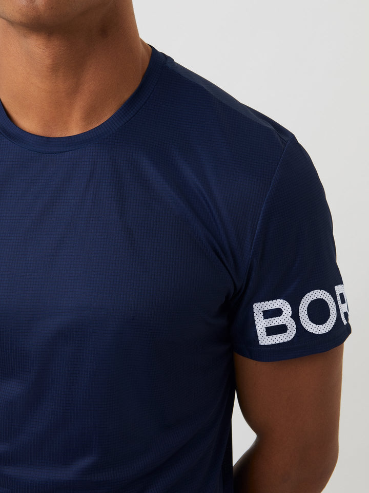 Mörkblå Björn Borg Performance T-shirt