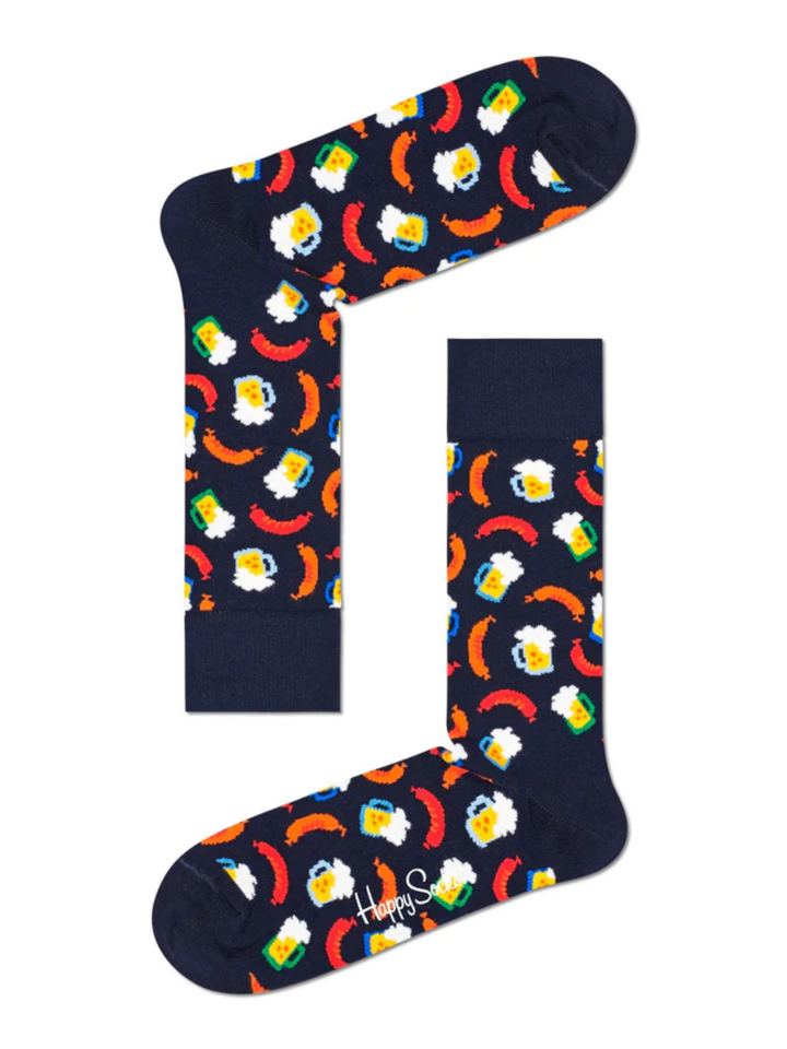 Happy Socks 2-pack ölsockor presentförpackning för honom