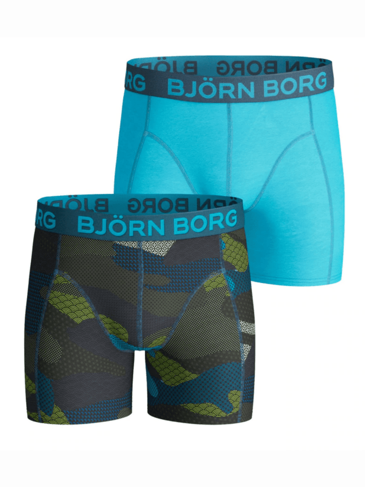 2 - Pack Björn Borg Camo Boxershorts Til Drenge 86 - 92 Björn Borg