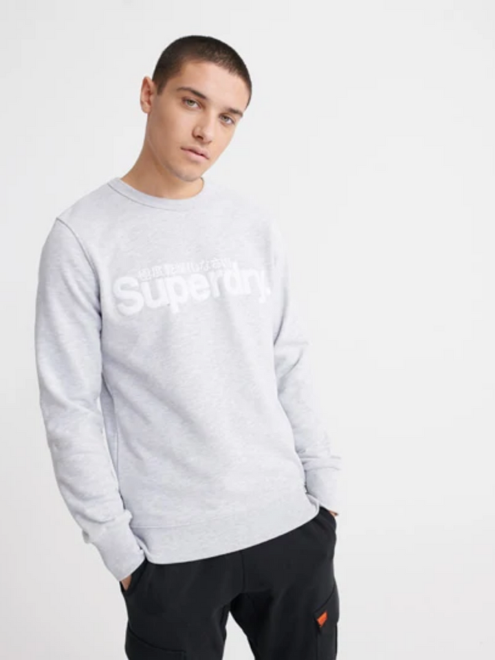 Grå Superdry Sweat Shirt för män
