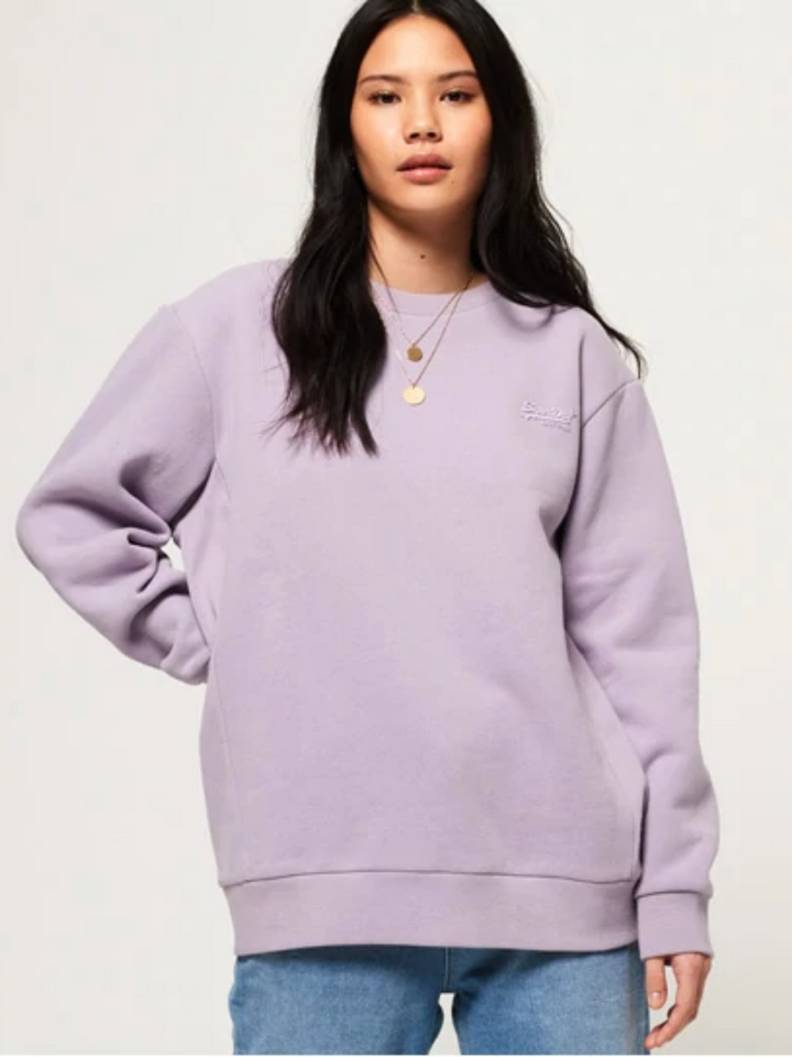 Ljuslila Superdry Sweatshirt för kvinnor