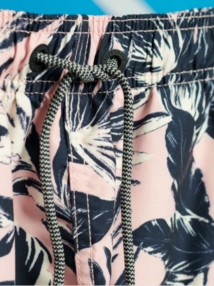 Rosa Superdry Edit badshorts för män