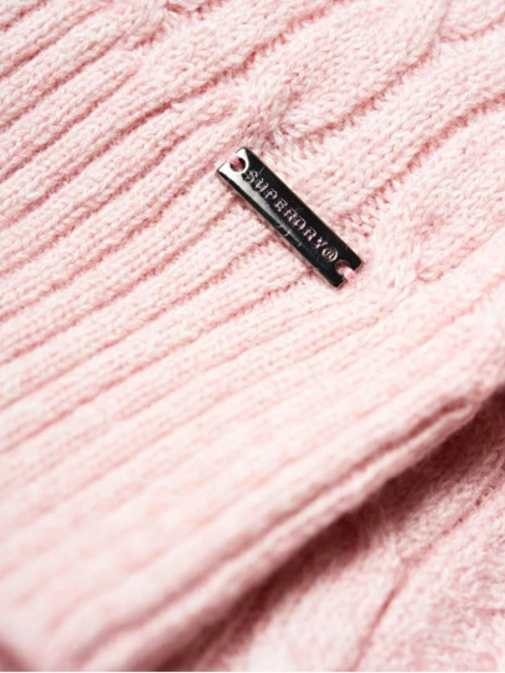 Rosa Superdry kabelsticka för kvinnor