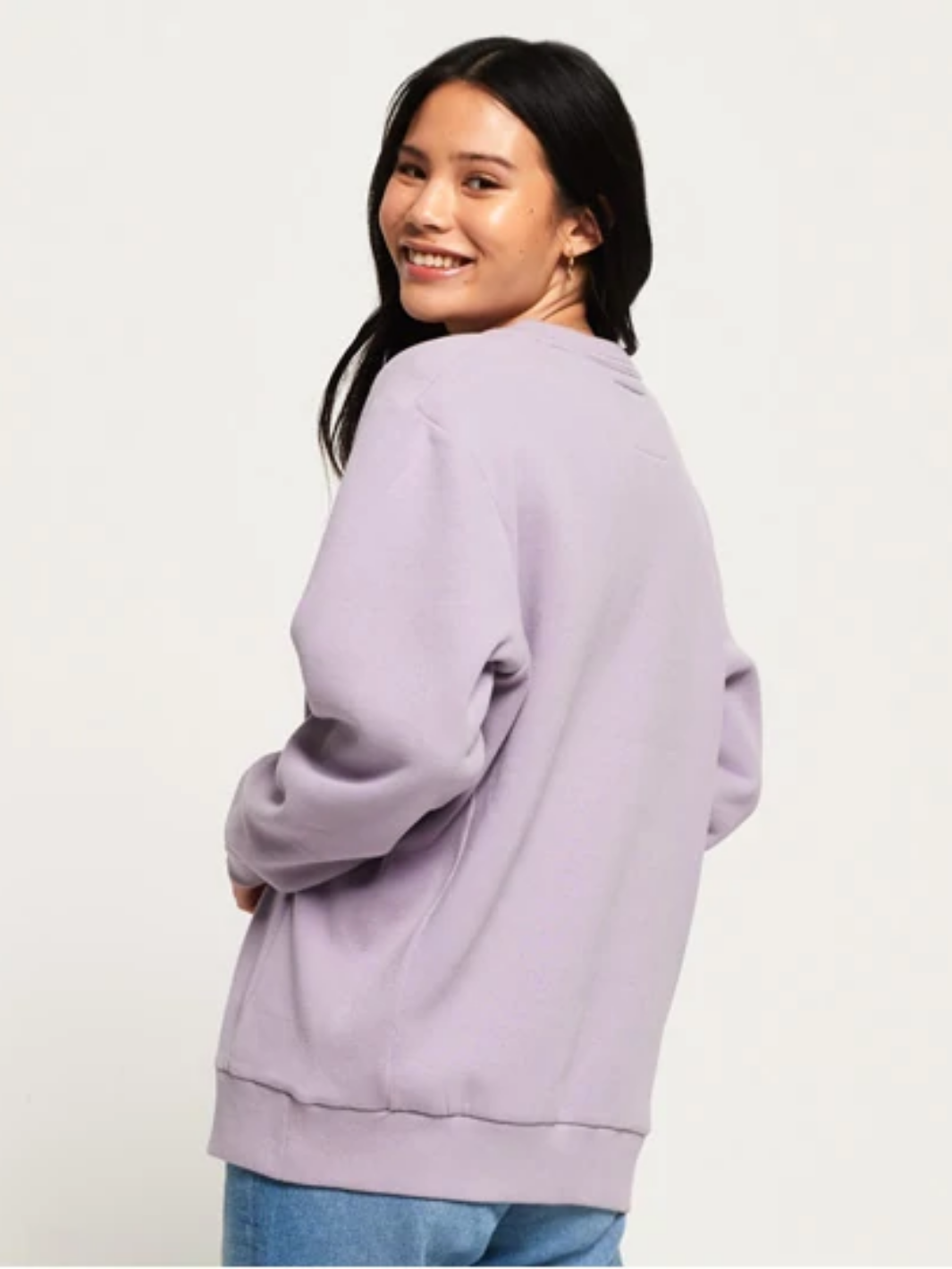 Ljuslila Superdry Sweatshirt för kvinnor