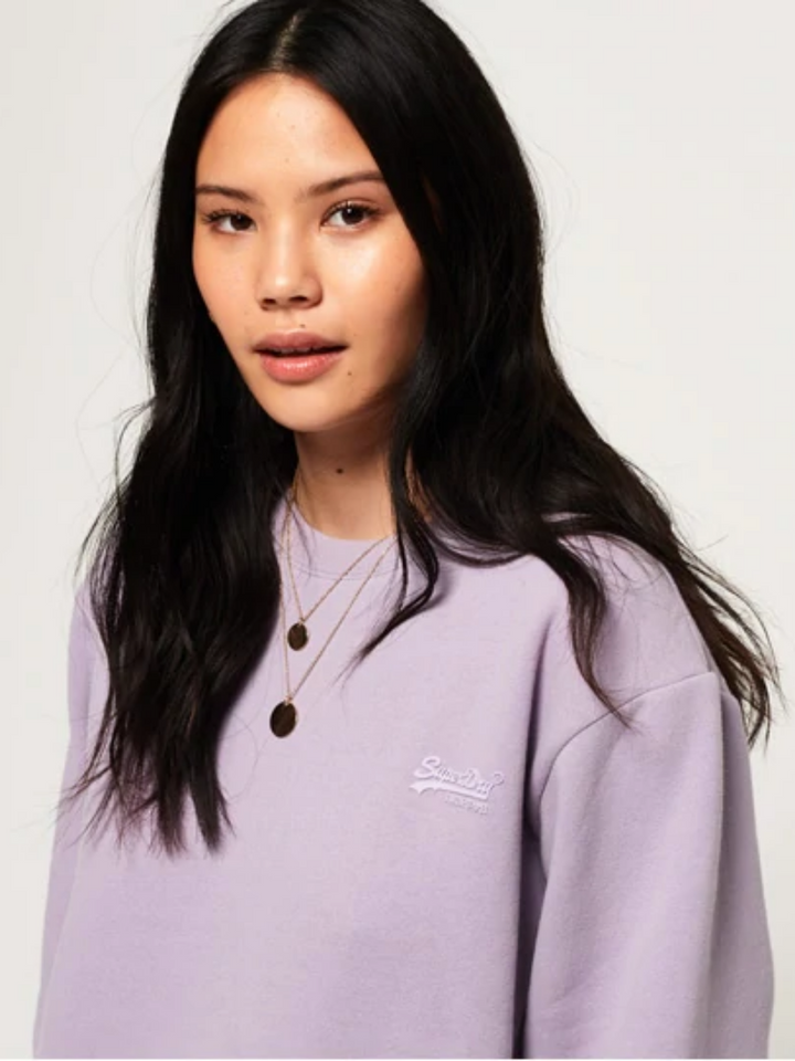 Ljuslila Superdry Sweatshirt för kvinnor