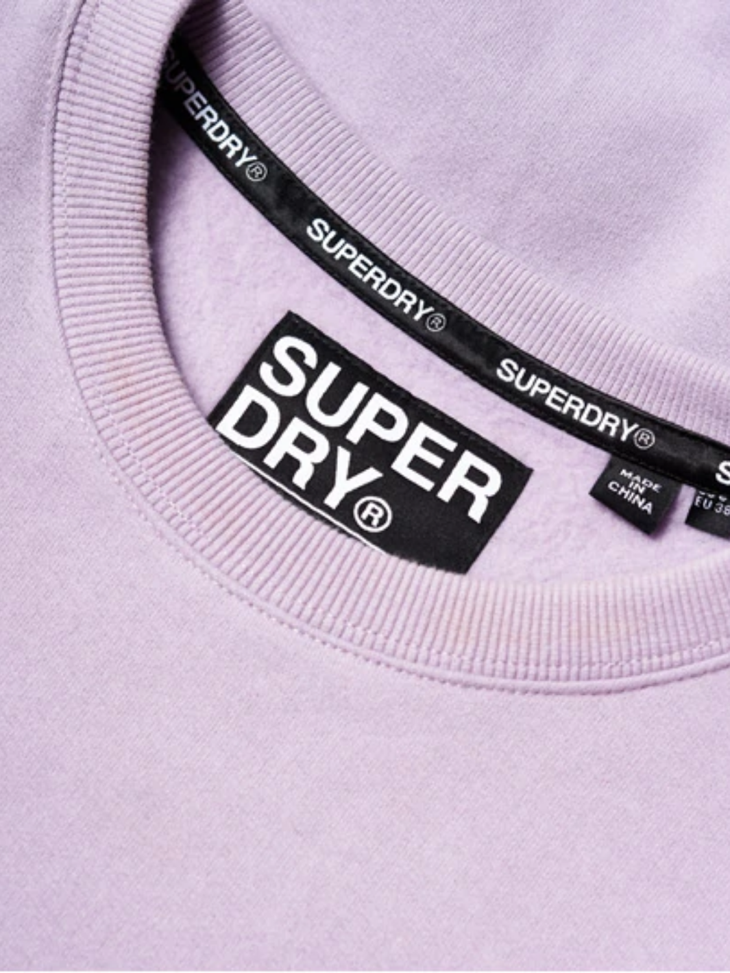 Ljuslila Superdry Sweatshirt för kvinnor