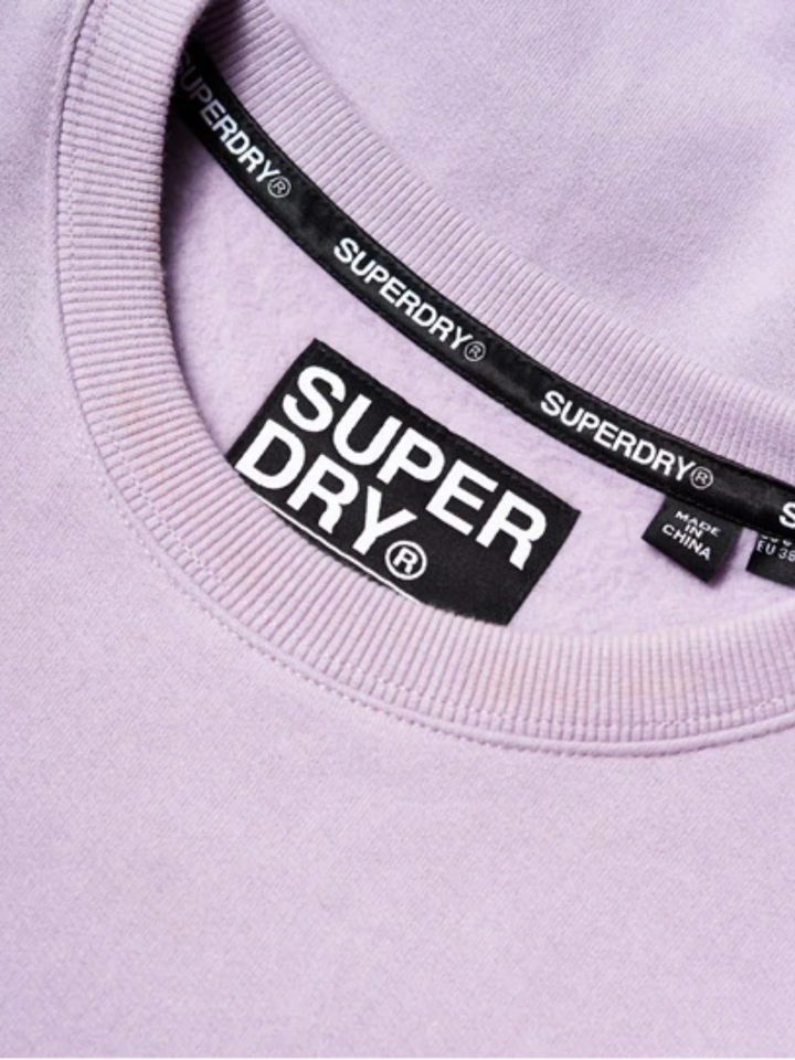 Ljuslila Superdry Sweatshirt för kvinnor