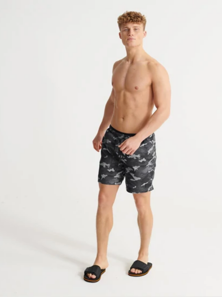 Superdry svarta camo badshorts