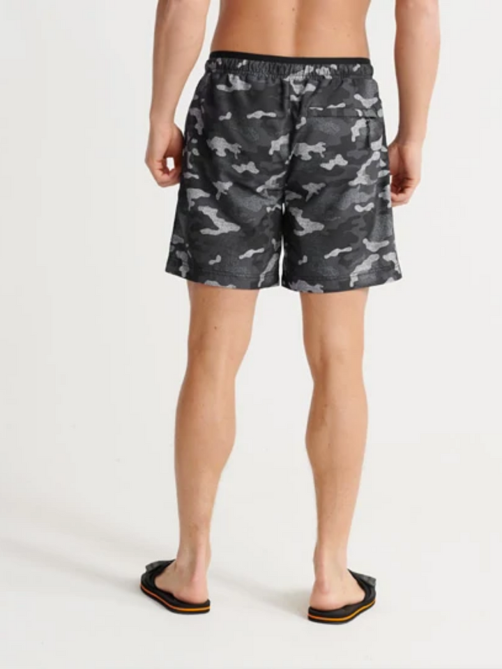 Superdry svarta camo badshorts