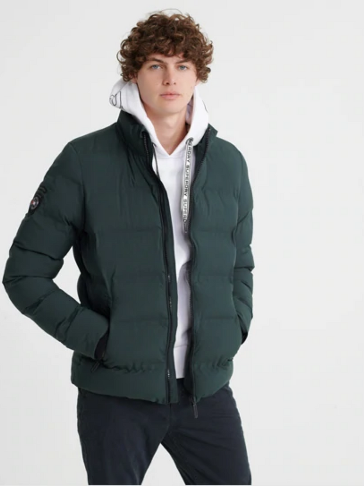 Mörkgrön Superdry Puffer-jacka