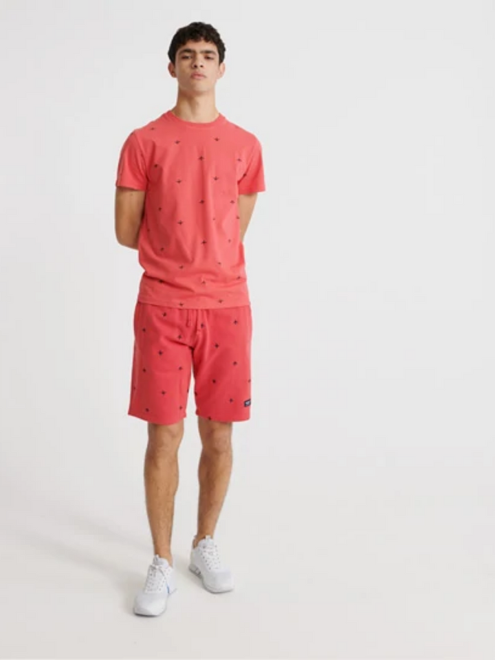 Korallröd Superdry Aop T-shirt för män