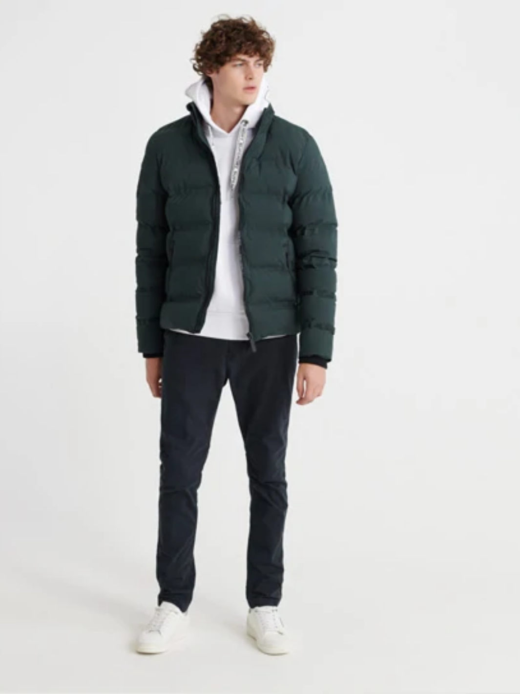 Mörkgrön Superdry Puffer-jacka
