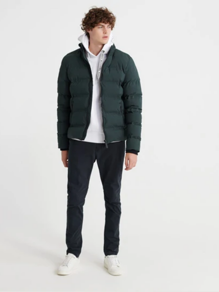 Mörkgrön Superdry Puffer-jacka