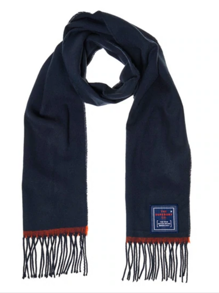 Mörkblå Superdry Scarf för män