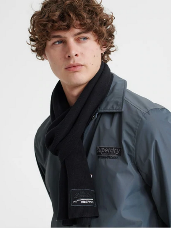 Svart klassisk Superdry Scarf