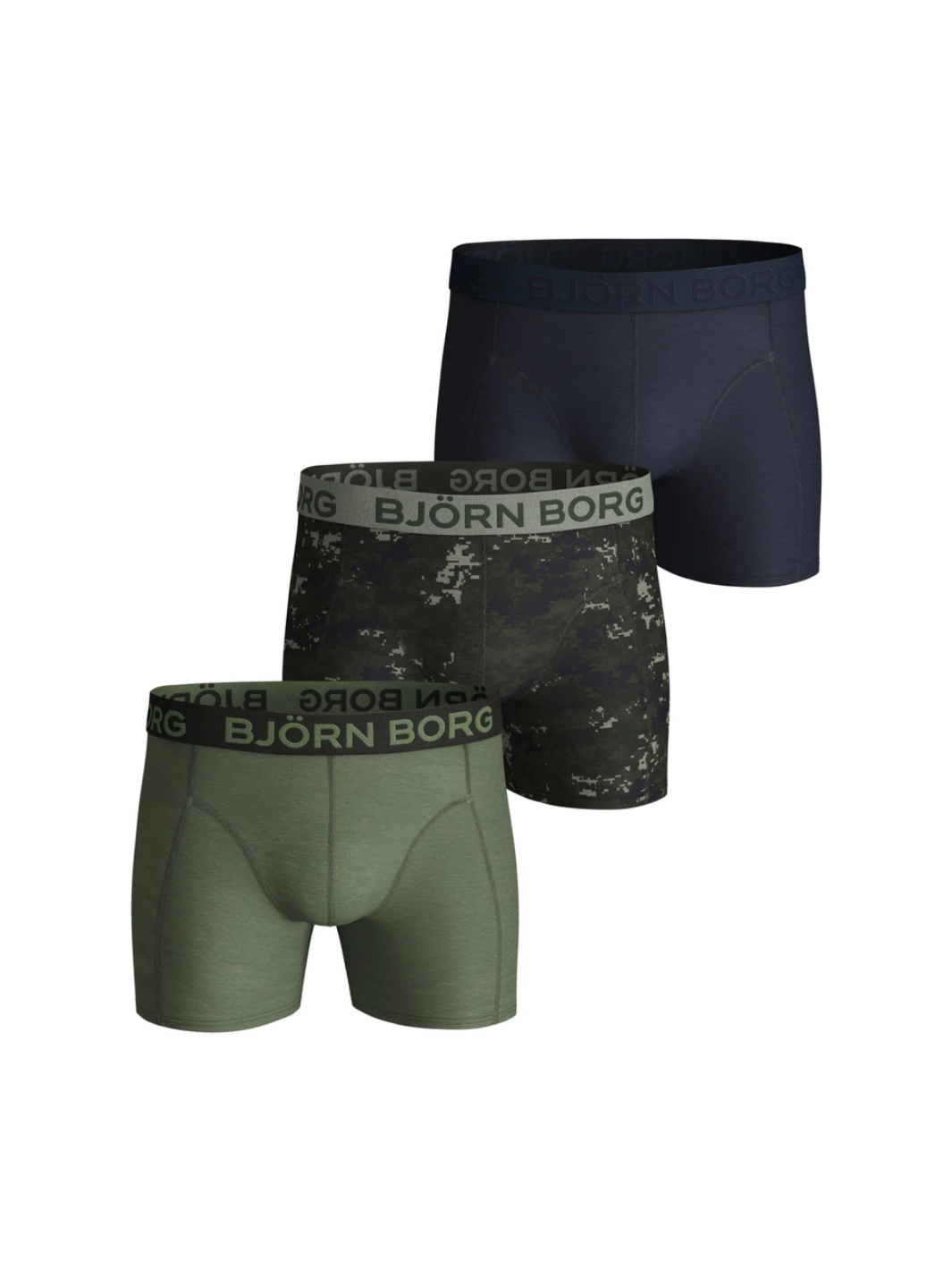 3-Pack Björn Borg Boxer Shorts Digital Woodland