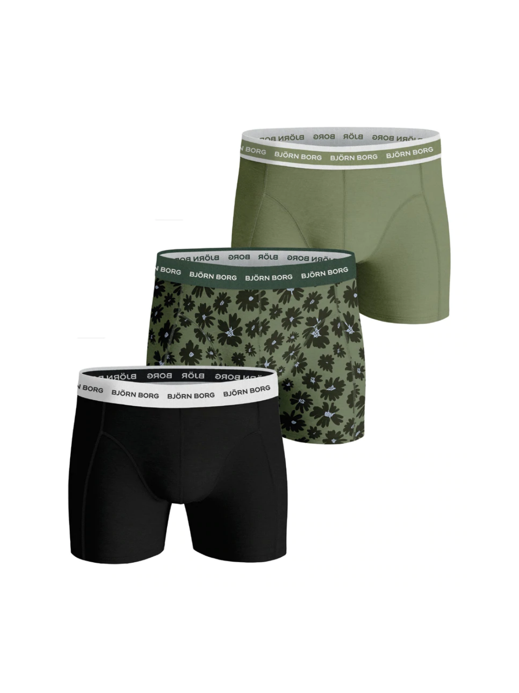 3-Pack Björn Borg Boxer Shorts FourFlower
