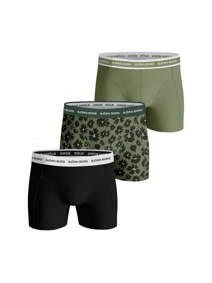 3-Pack Björn Borg Boxer Shorts FourFlower