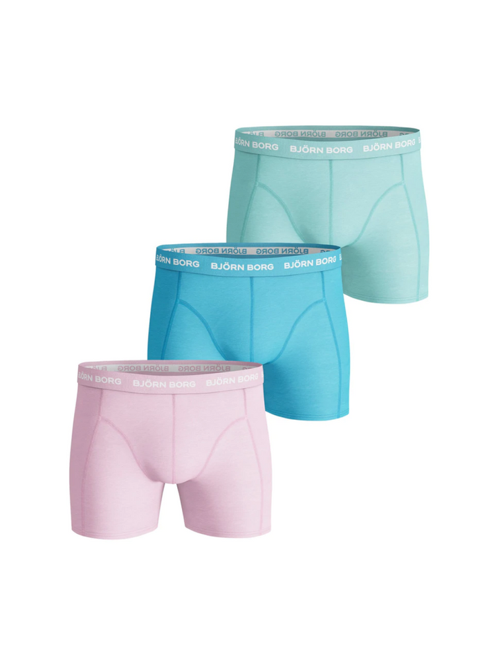 3-Pack Björn Borg Boxer Shorts Seasonal Solid