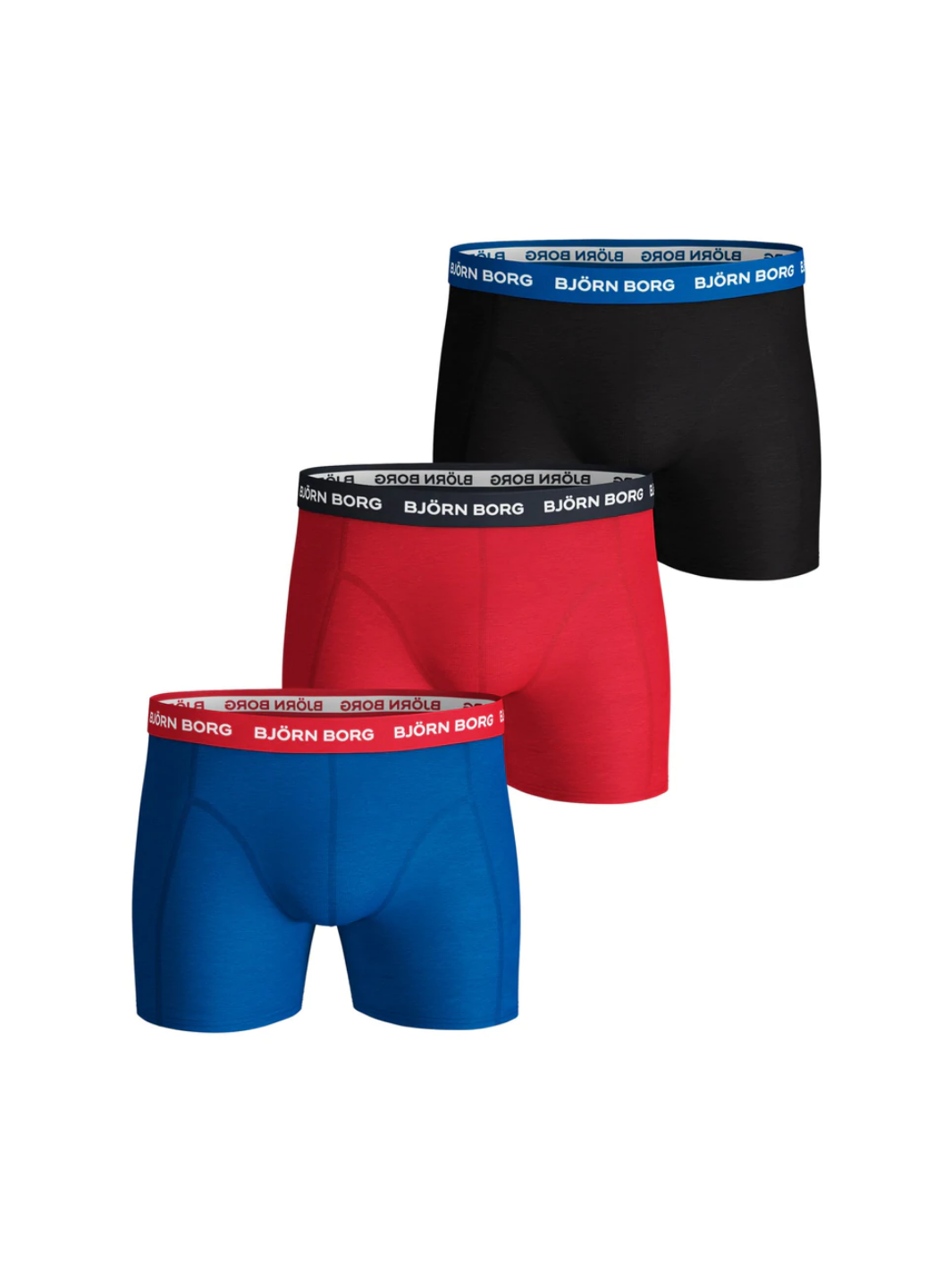 3-Pack Björn Borg Basic Kontrast Boxer Shorts