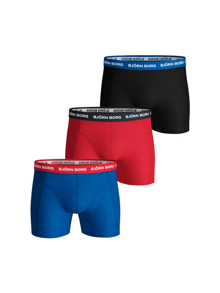 3-Pack Björn Borg Basic Kontrast Boxer Shorts